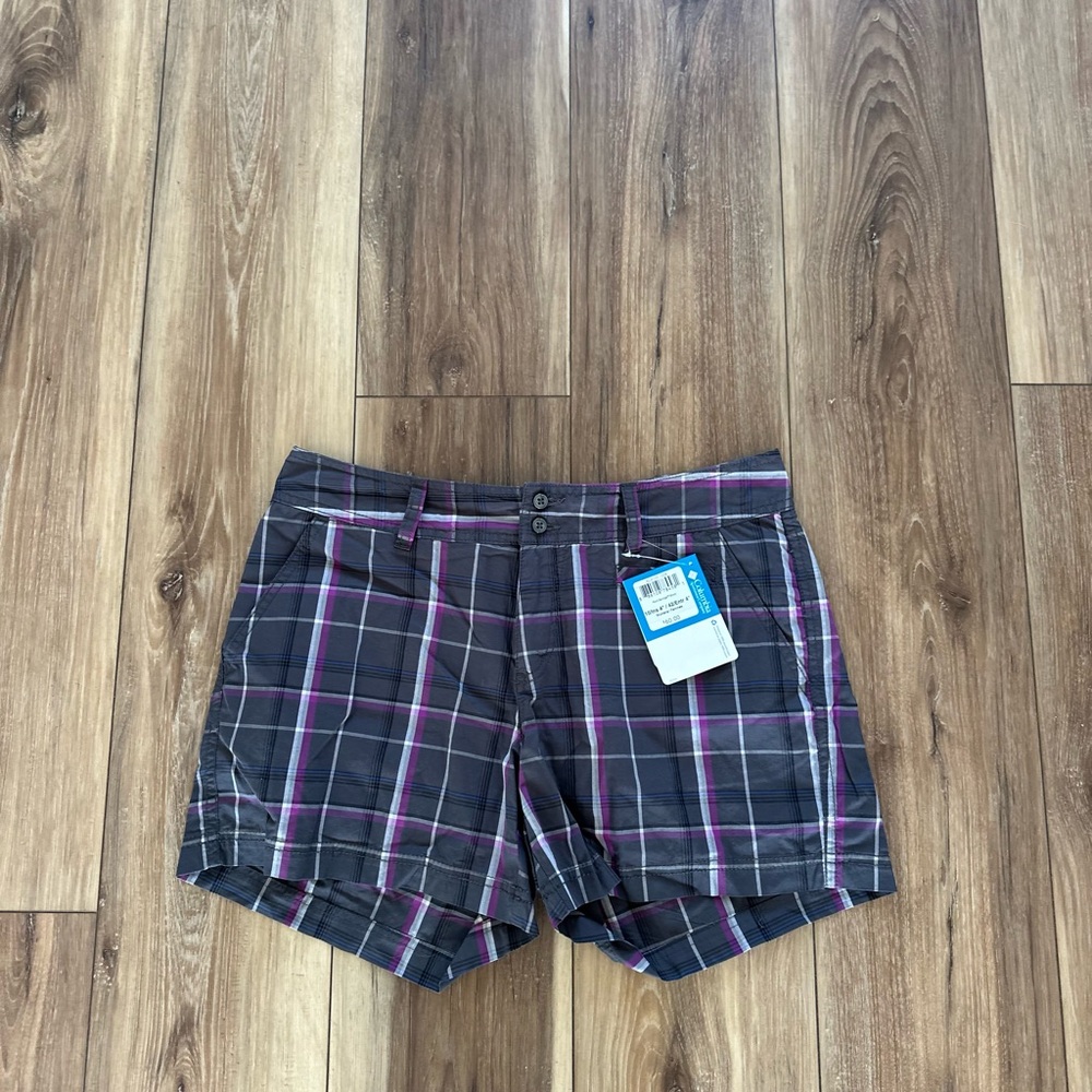 Columbia womens rock springs Plaid Women's Shorts size 10/4L NWT